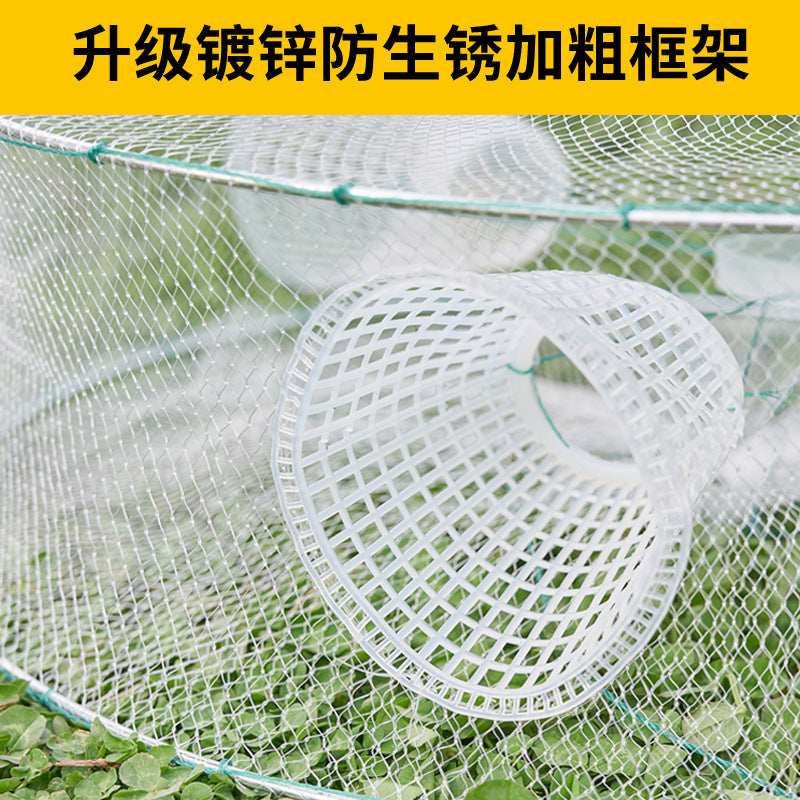 Silicone Fishing Net Trap for Catching Fish and Crabs