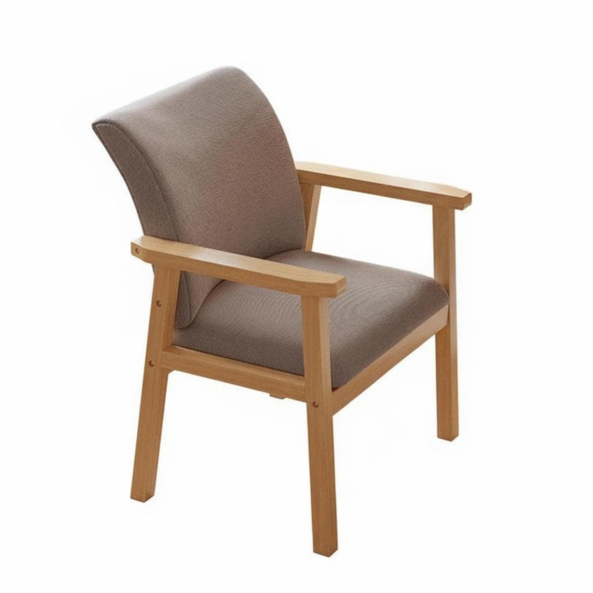 Upholstered Armchair Sturdy Frame Dining Seat Ergonomic Support for Reading Nook