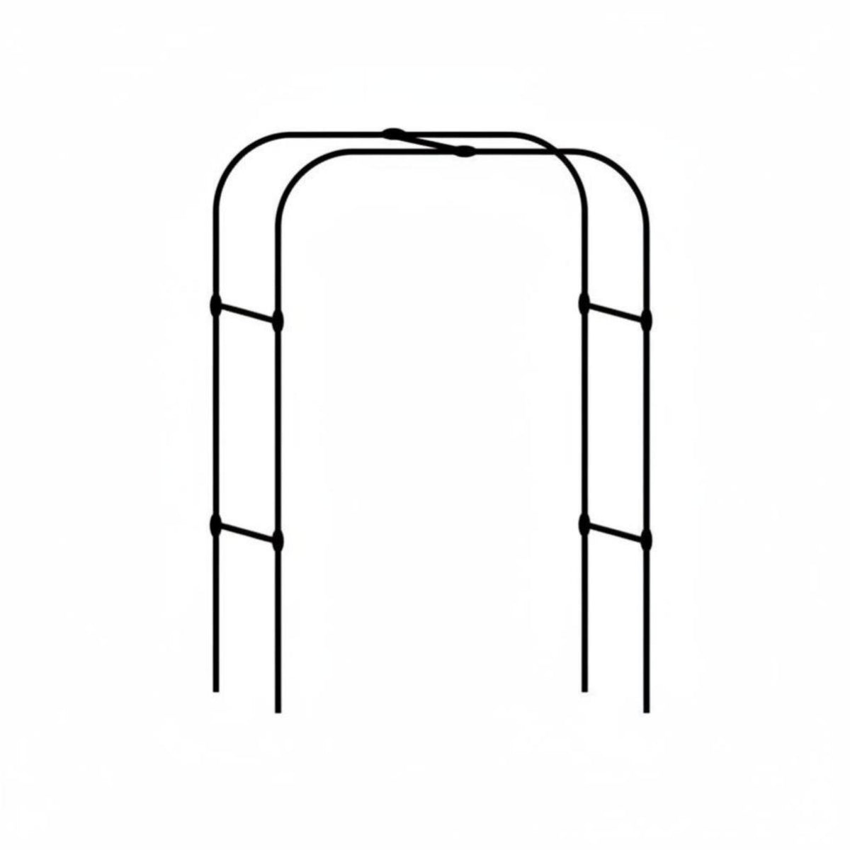 Climbing Plant Arch Weather-Resistant Garden Arbor Good Load-Bearing Easy Assembly for DIY Hobbyists, Partners, Walkway, Patio