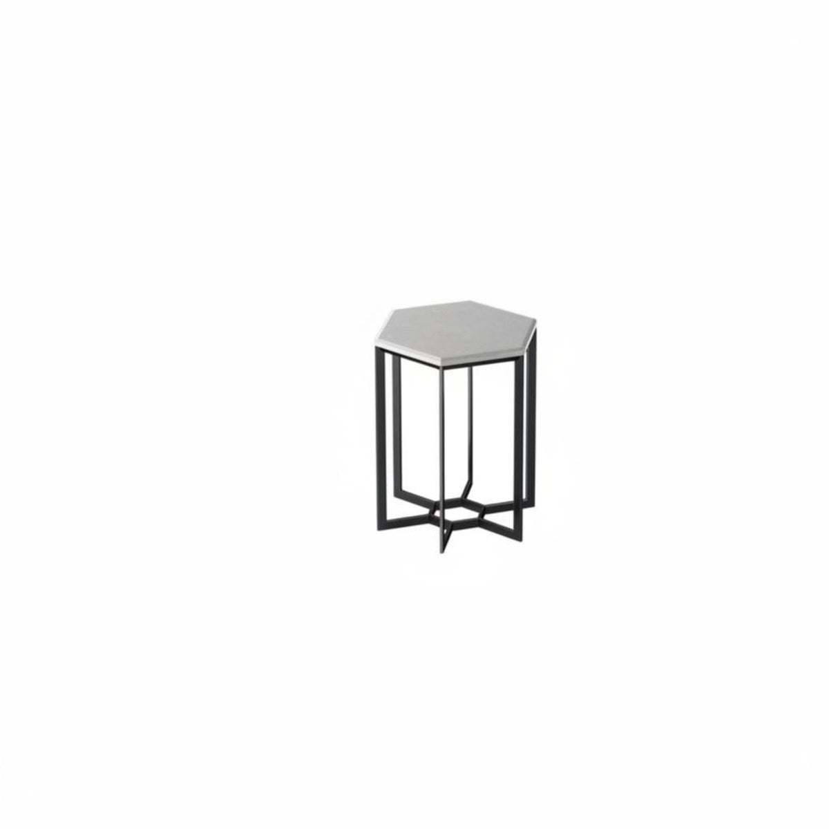 Flower Pot Table Modern Aesthetic Hexagonal Pedestal Table Heavy Duty