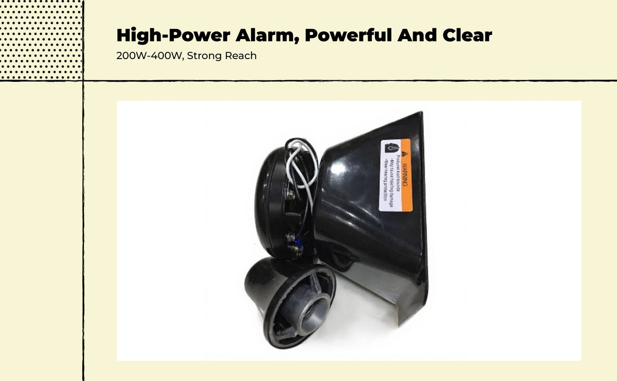 Remote-controlled loud alarm