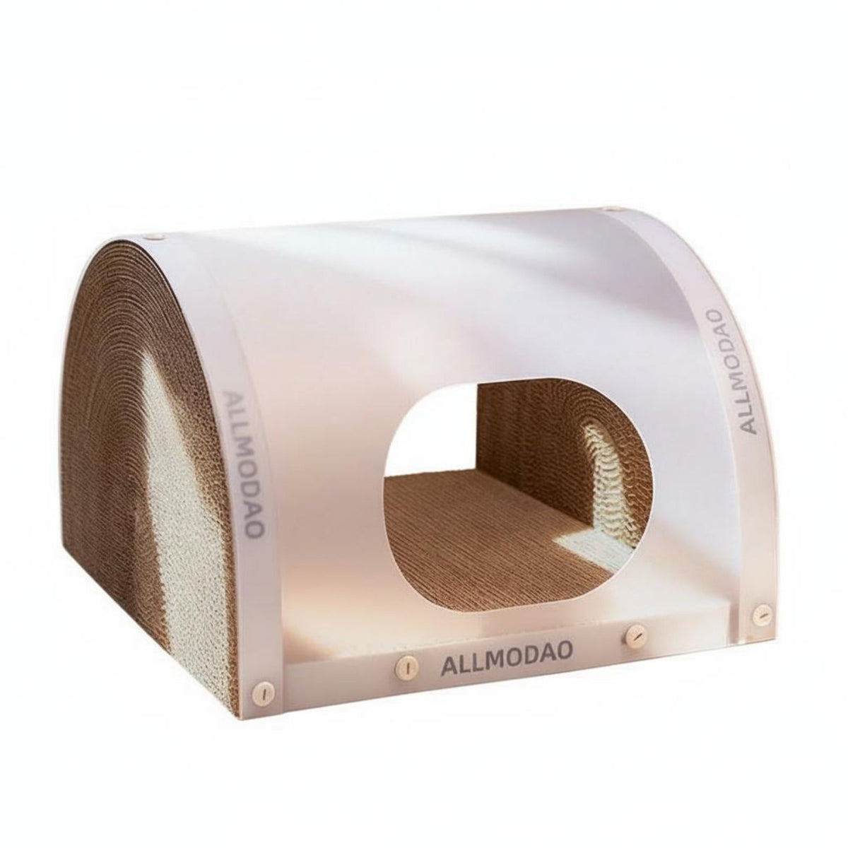 Cardboard Cat Scratcher House Tunnel hideaway lounge Extra Large Animal Dwelling Furniture for Kittens, Multiple Cats