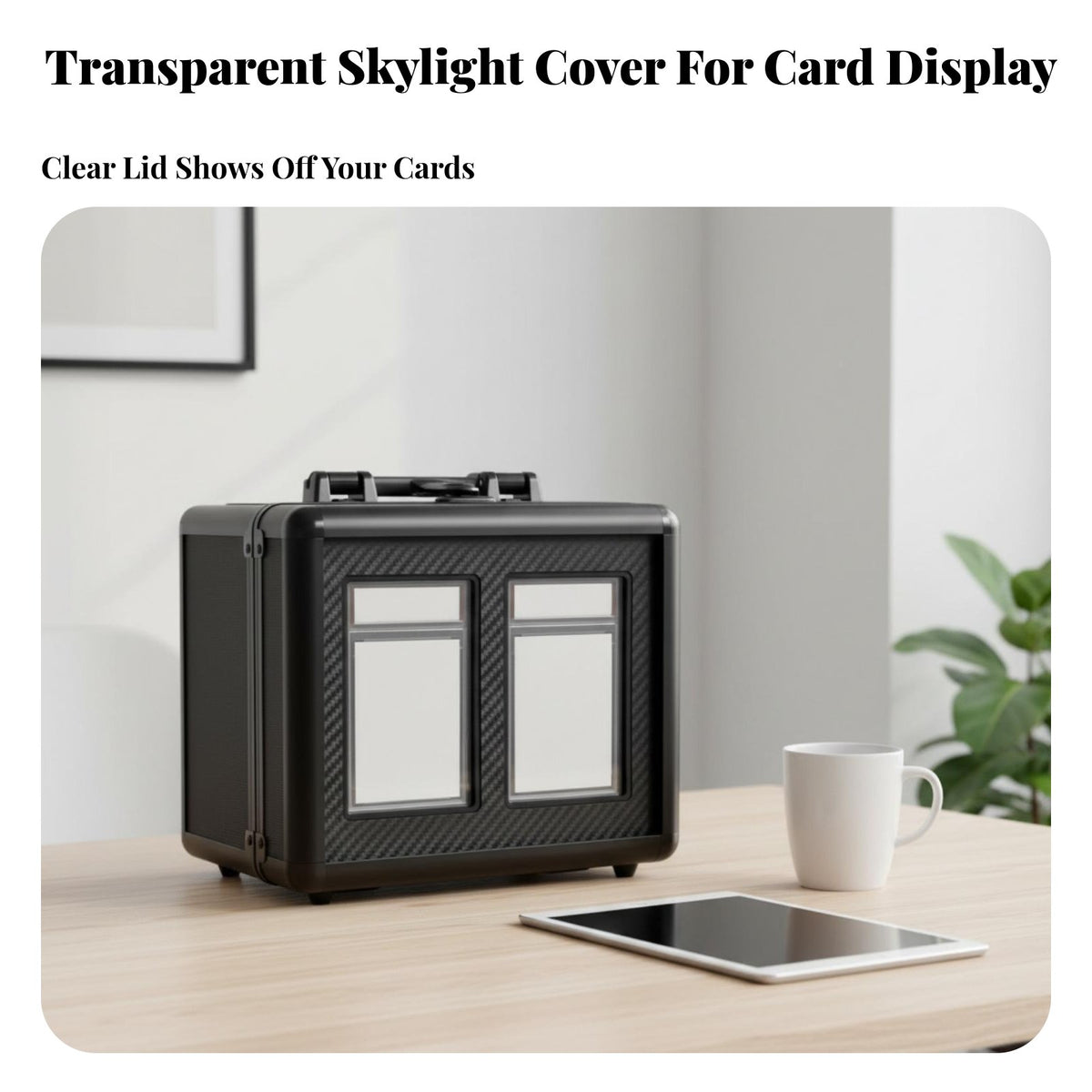 PSA Card Display Box Combination Lock Graded Card Storage Box PSA Slab Case Lockable Hard Shell Protection for Travel