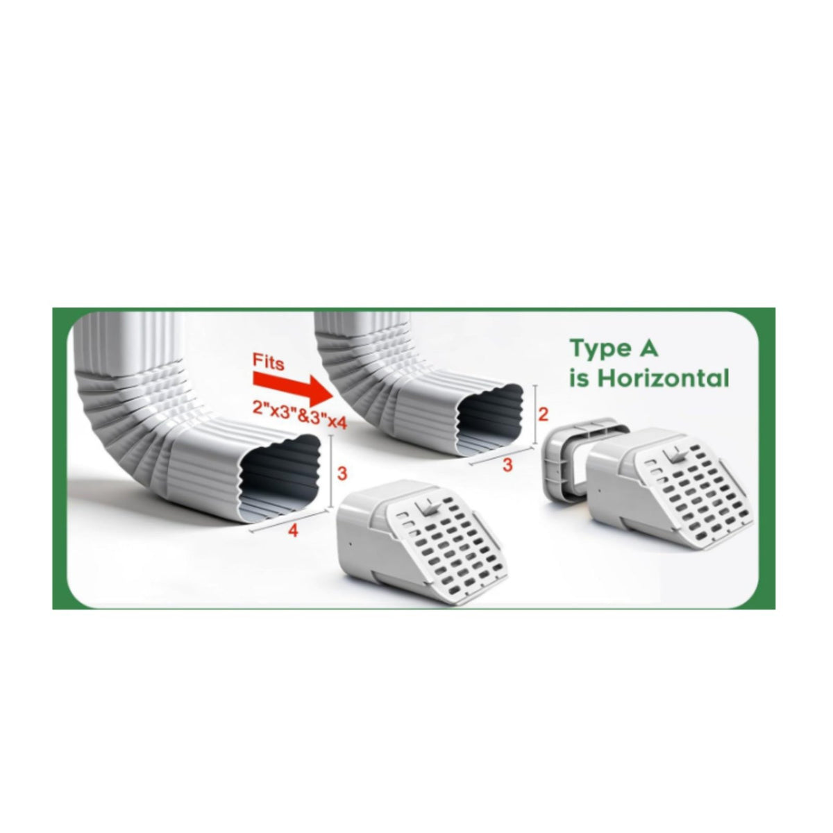 Drain Outlet Cover Long-Lasting Downspout Guard Anti-Clog for Outdoor