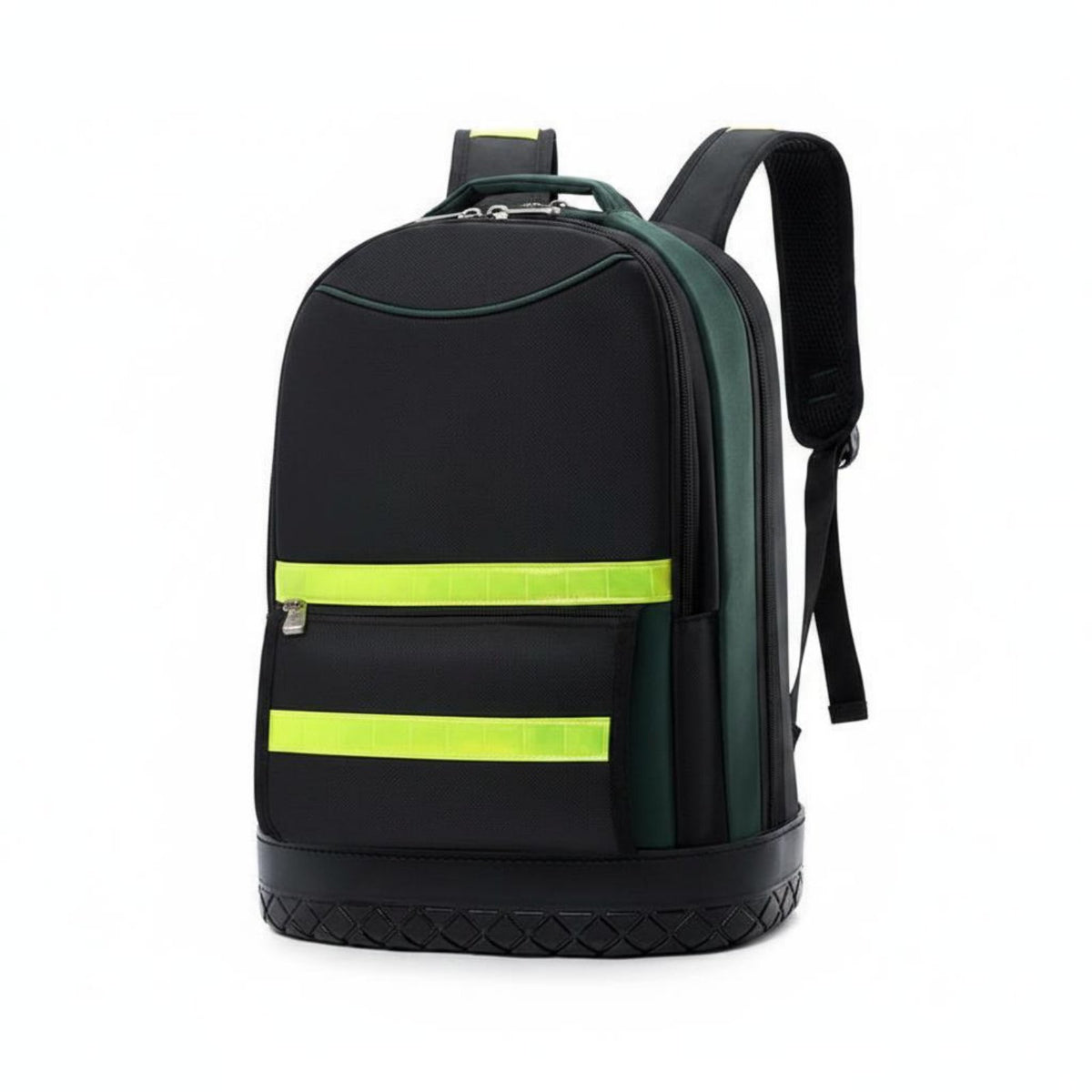 Thickened Material Reflective Tool Backpack Multi Pockets Heavy Duty Tool Backpack Long-Lasting for Maintenance Workers, Technicians, Track Repair