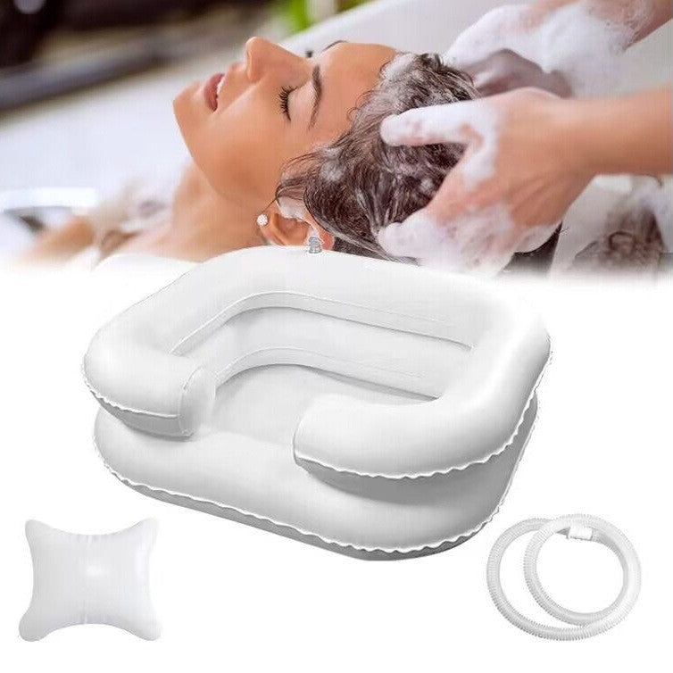 Inflatable Shampoo Basin for Bedridden Patients, Pregnant Women, Post-Surgery Use