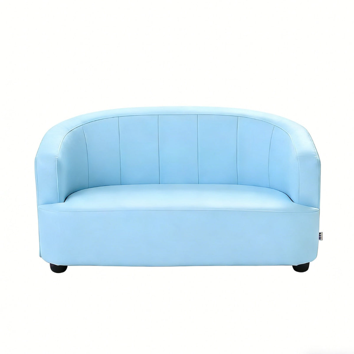 Miniature Upholstered Sofa Soft and Comfortable Upholstered Toddler Lounger Safety Certified snug for Playroom, Nursery, Bedroom