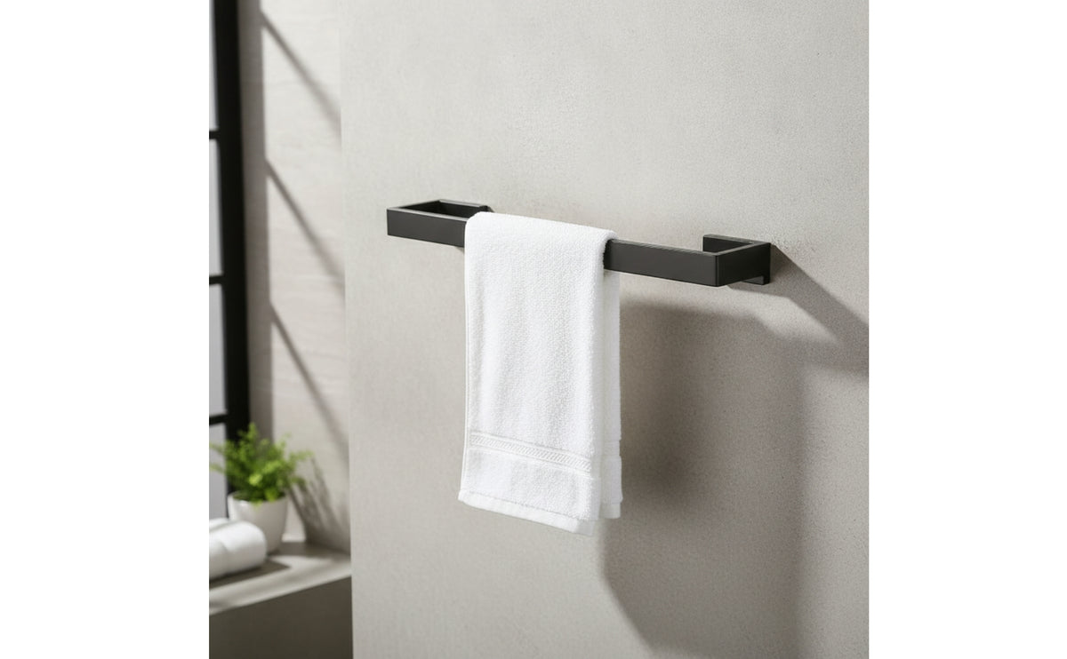 SUS304 Stainless Steel Towel Rack No-Drill Bathroom Towel Bar Self-Adhesive Hardware Rustproof for Renters, Lavatory, Rv