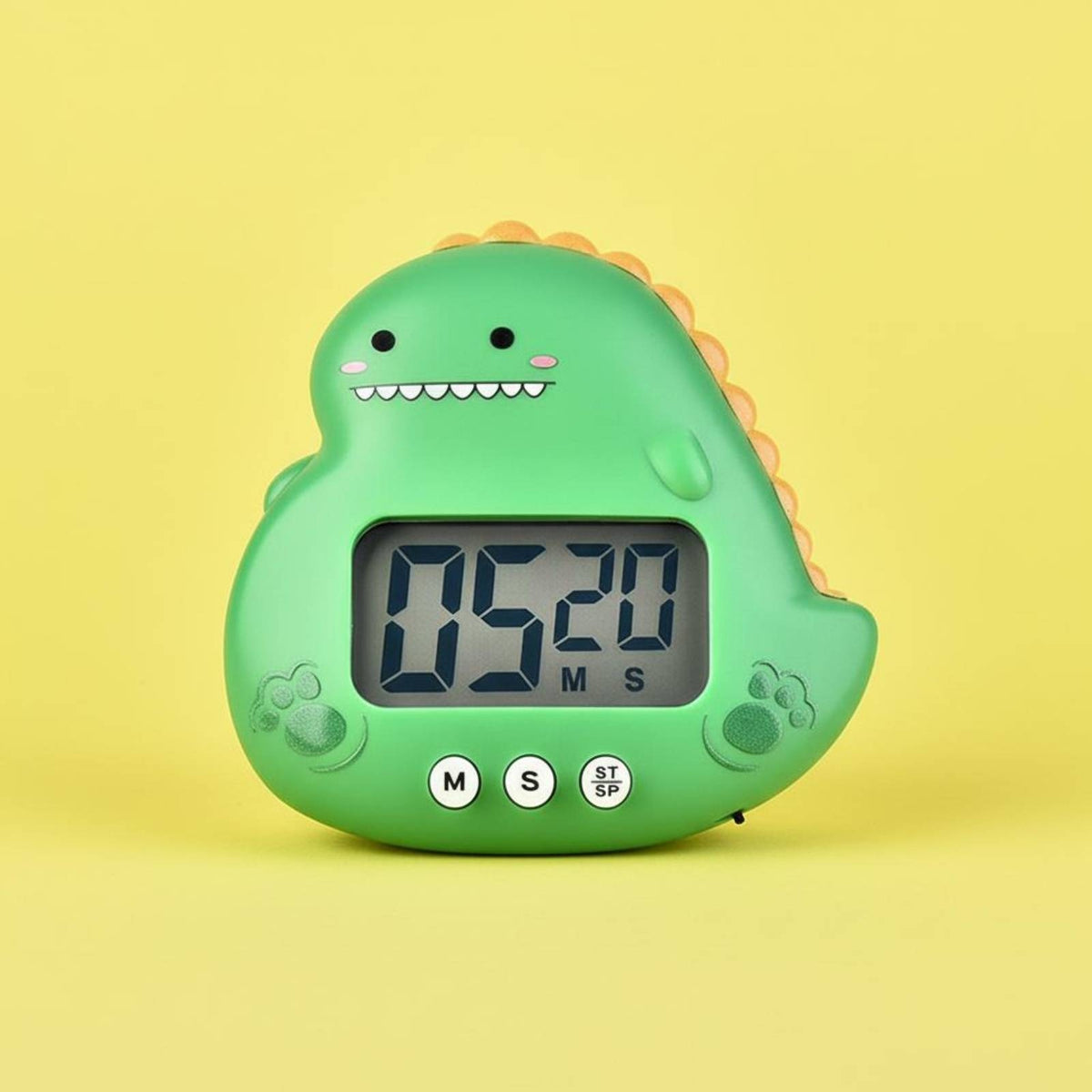 Dinosaur Countdown Timer Magnetic Countdown Clock Kids Classroom Timer Kitchen Clock with Clear Digital Screen and Friendly Cartoon Appearance Suitable for Study Cooking School Home Children Adults