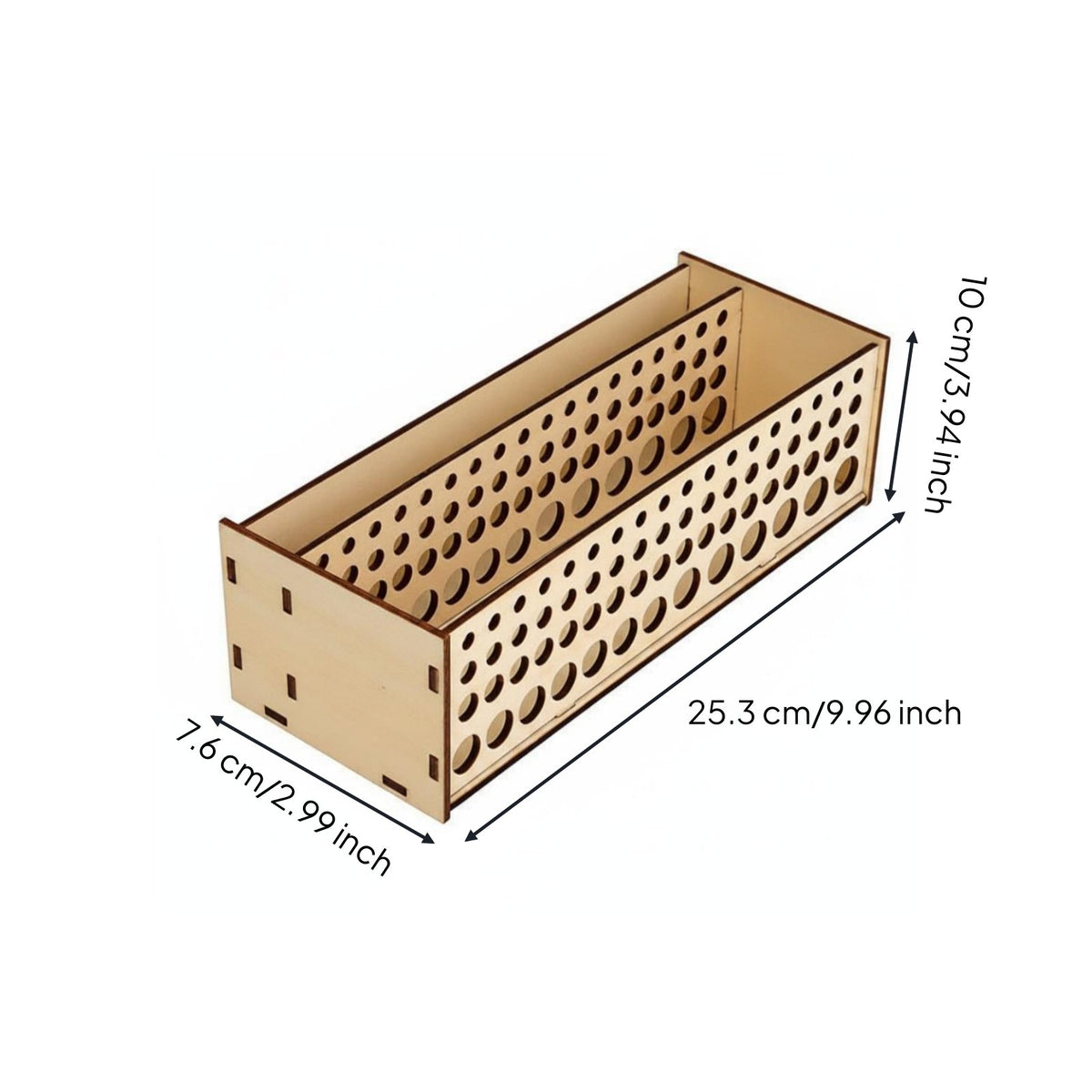 Wooden Paintbrush Rack DIY Assembly Freestanding Brush Stand Removable