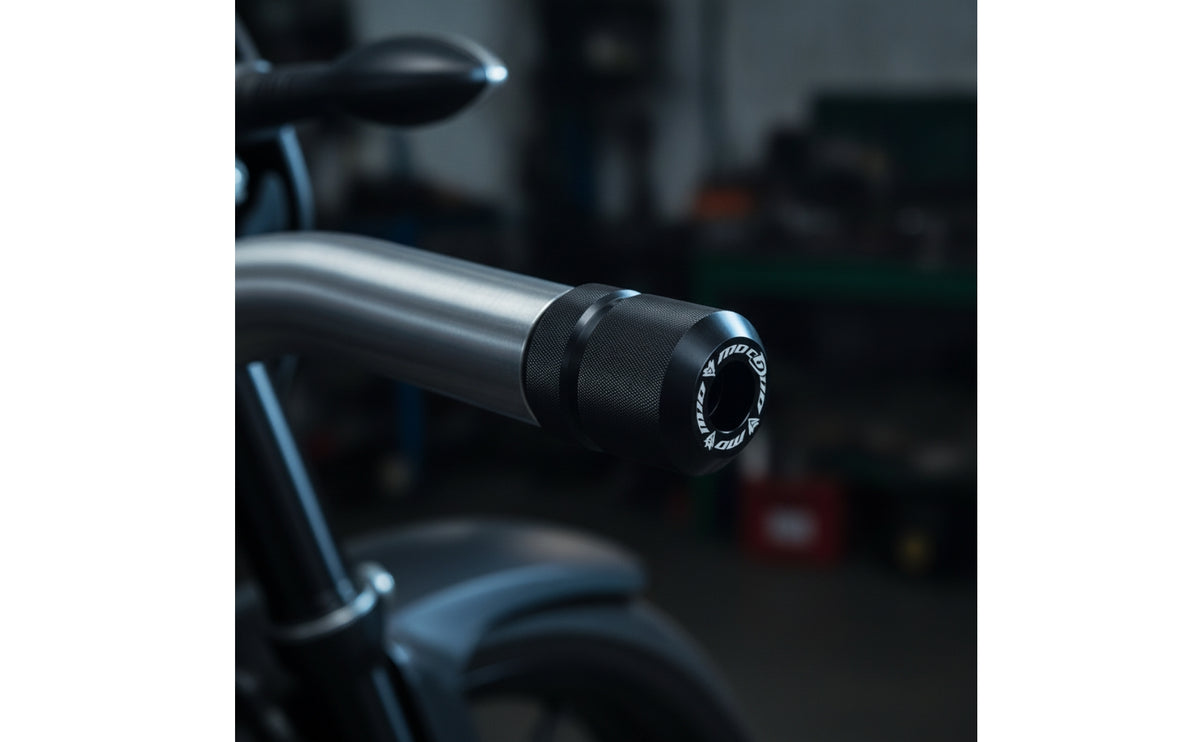 Guard Bar End Plugs 32mm Guard Bar Plugs with Knurled Surface Machined Colored Plug for Motorcyclists