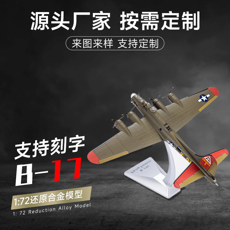 B-17 1:72 Scale Bomber Aircraft Model
