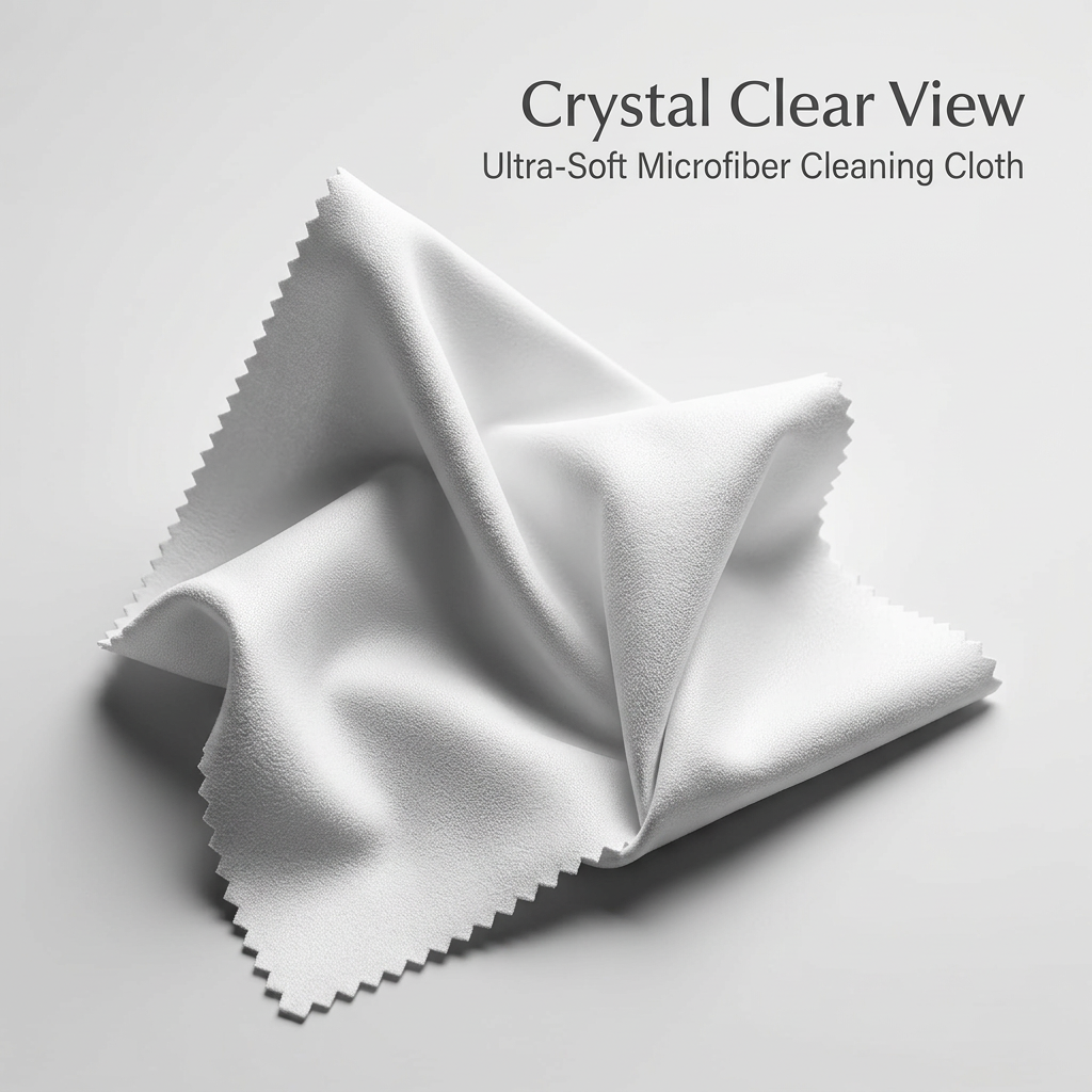 Microfiber Cleaning Cloth for Glasses and Screens, Camera Lens Eyeglass Suede Soft Fabric, Thickened, 7.9 Inches