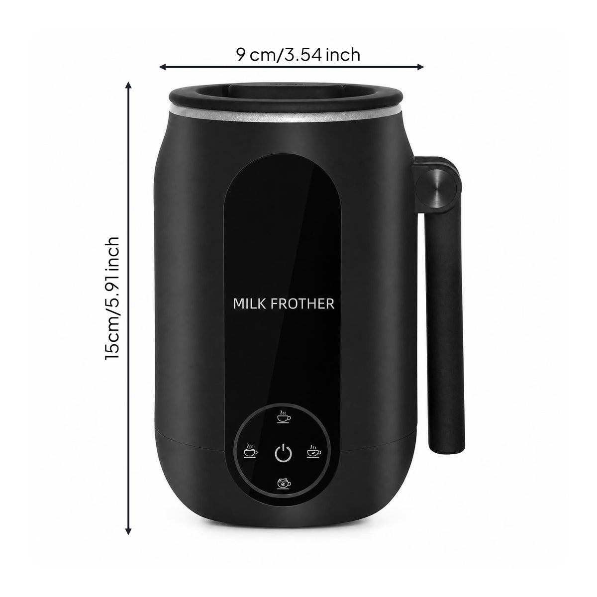Four-Function Milk Frother 500W Electric Milk Frother Side Handle Cold Appliance