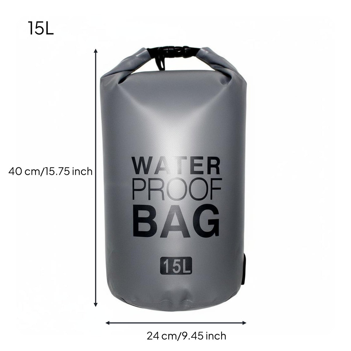 Floats on Water Floating Waterproof Bag Adjustable Shoulder Strap Waterproof Dry Bag Long-Lasting 500D PVC for Swimmers, Rafting, Beach