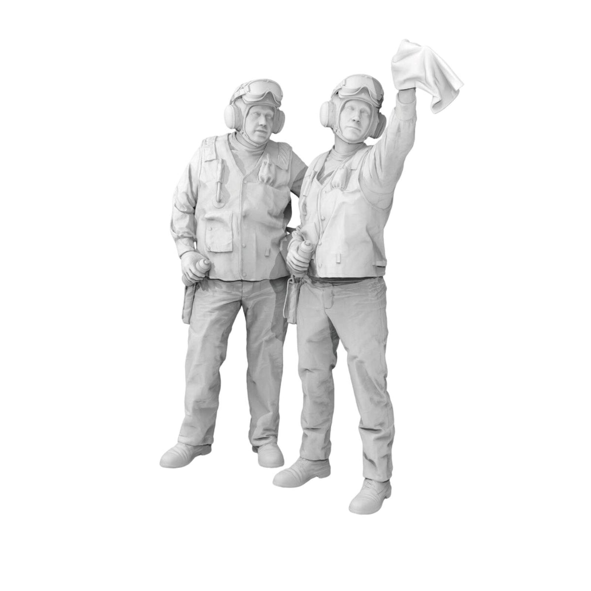1/48 Deck Crew Figures 1:48 Scale Resin Figures Cold Historical Period Miniature for Hobbyists, Collectors
