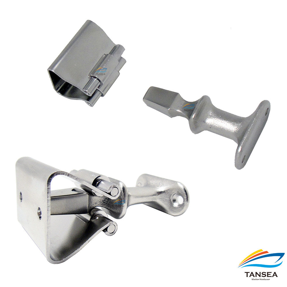 Stainless Steel 316 Marine Door Holder Fire Door Windproof Door Catch Automatic Push-in Door Buckle Door Lock