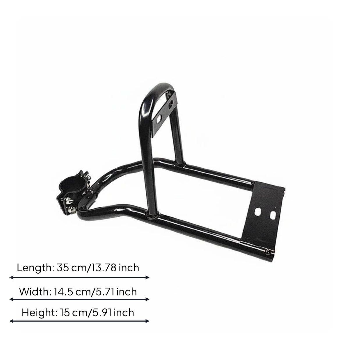Waterproof Scooter Basket Mounting Bracket Stable Design Electric Scooter Rear Rack Easy Installation Vehicle Accessory for Commuters