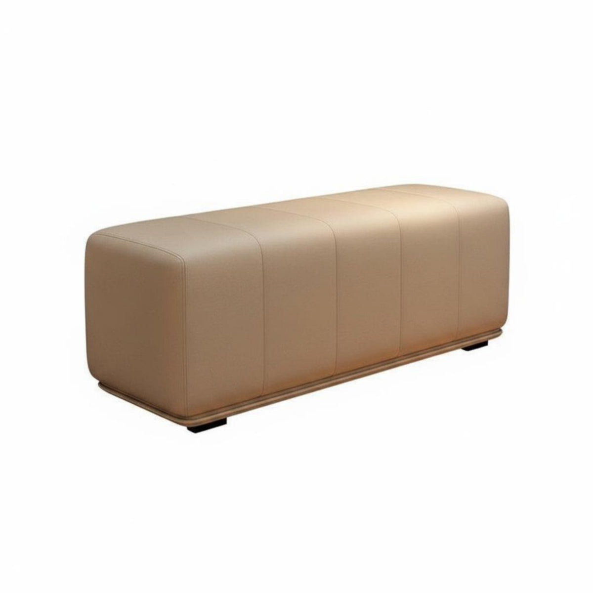Soft Cushion Channel-Tufted Entryway Stool Multi-Purpose Upholstered Bench Versatile Design Long Ottoman Modern Design for Interior Decorators, Apartment Dwellers, Bedroom, Retail Shop, Walk-in Closet, Living Room