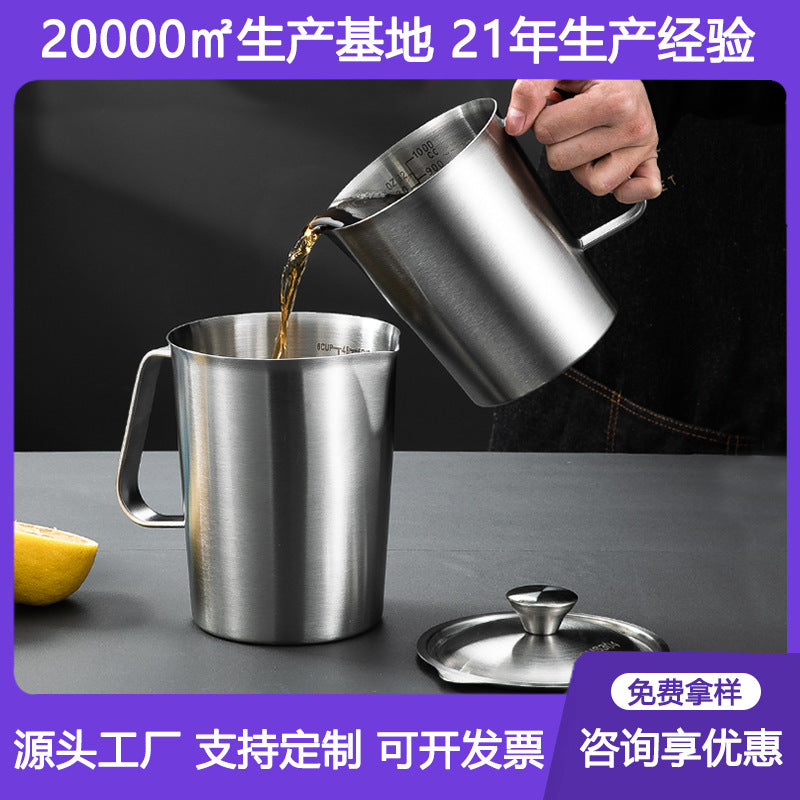 304 Stainless Steel Measuring Cup 1000ml with Scale for Baking Kitchen
