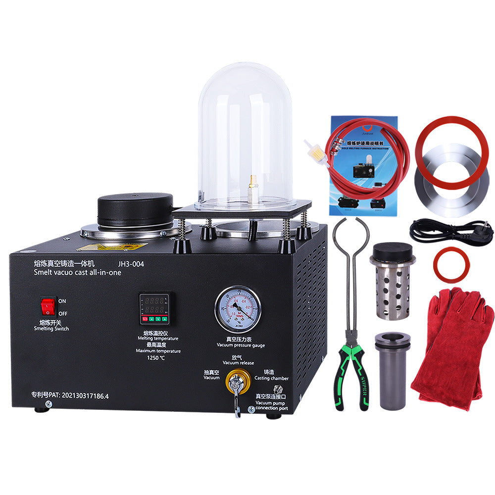2L Compact Vacuum Casting Machine for Jewelry with Plaster Mold (US Plug)