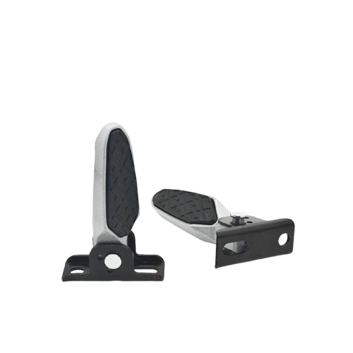 Textured Foot Pegs with Mounting Hardware Electric Electric Bicycle Footrest Non-Slip Folding Footrest Compact for Commuters, Cyclists, Commuting
