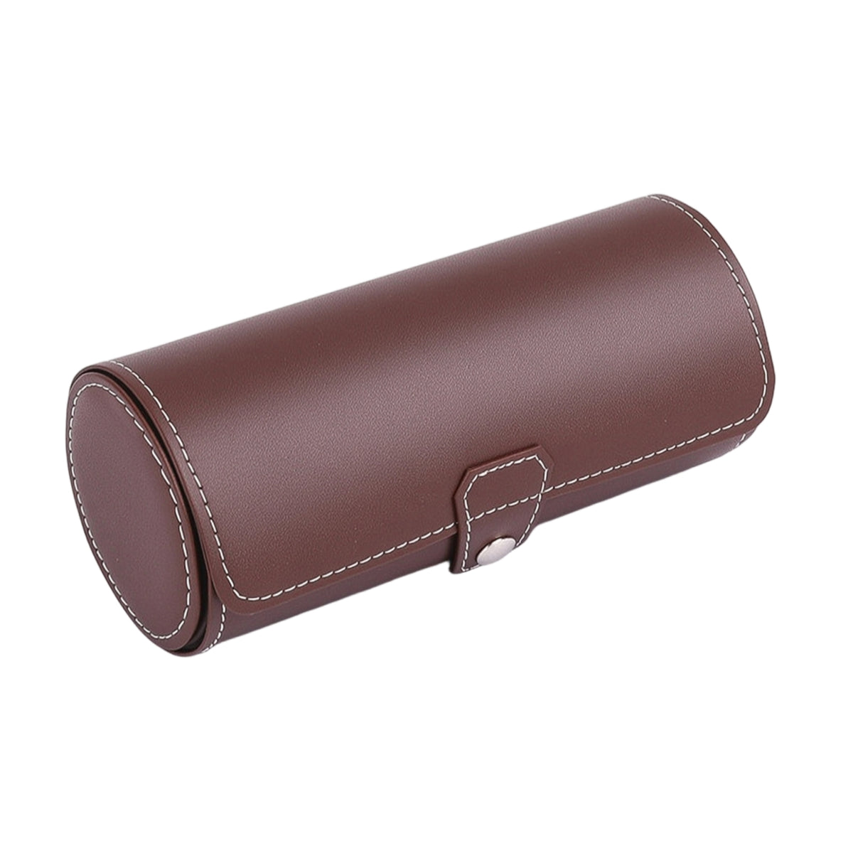Watch Roll Portable Watch Box with 3 Slots Compact for Dresser