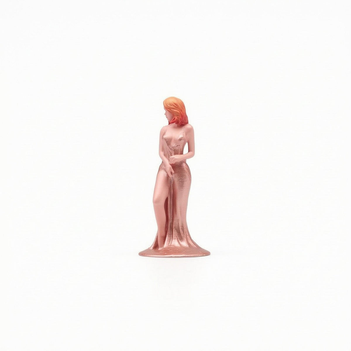 1/64 Female Figurine Shiny Luster Standing Girl Model High Slit