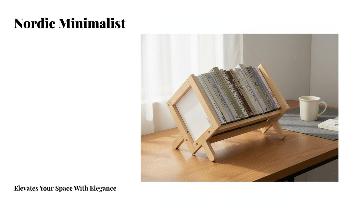 Desktop Bookshelf Space-Saving Design table Book Rack Multipurpose table Book Holder for Students, Office, Study Room