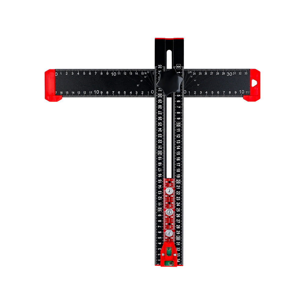 T-Square Multifunctional Aluminum Alloy Hole Positioning Ruler