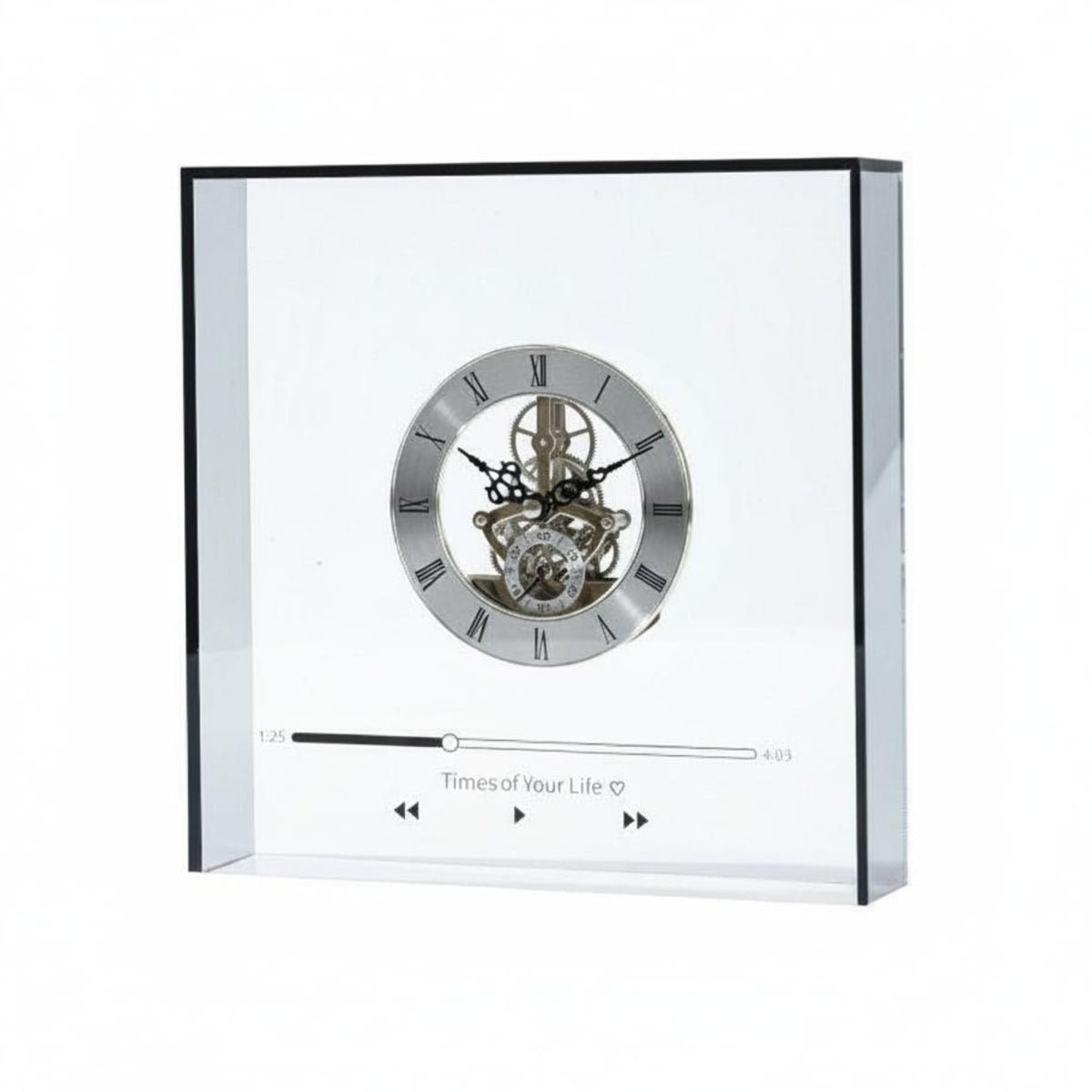 Transparent Mechanical Timepiece Gift Box Packaging Table Decoration