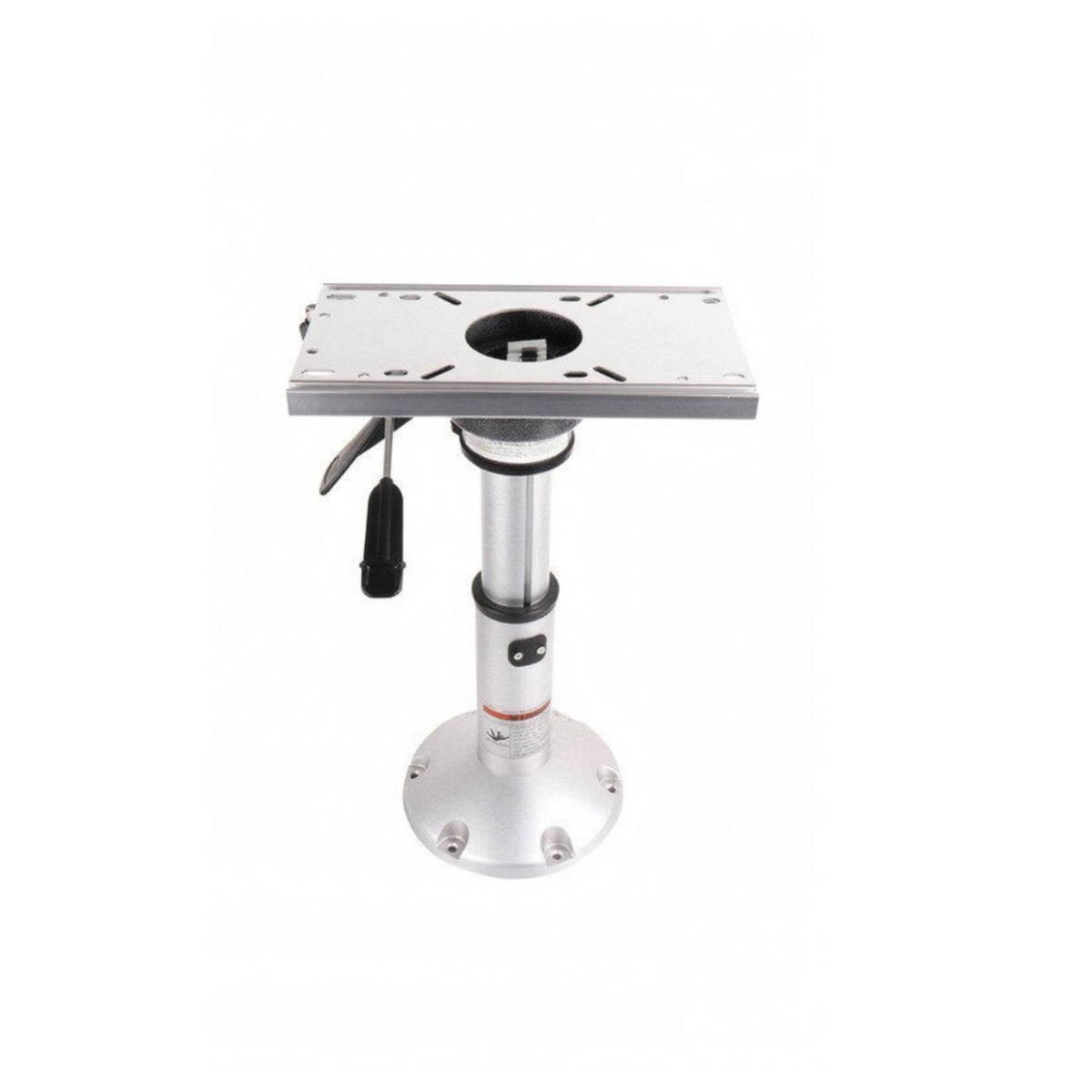 Sliding Marine Seat Pedestal Base Aluminum Alloy Adjustable Boat Seat Pedestal Silver Finish