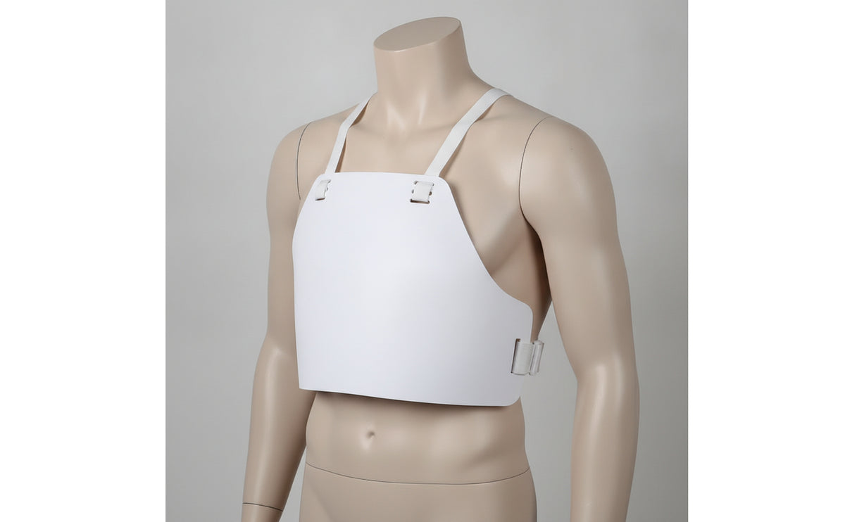 Fencing Chest Protector Guard Fencing with Straps Rigid Plastron for Fencers, Men