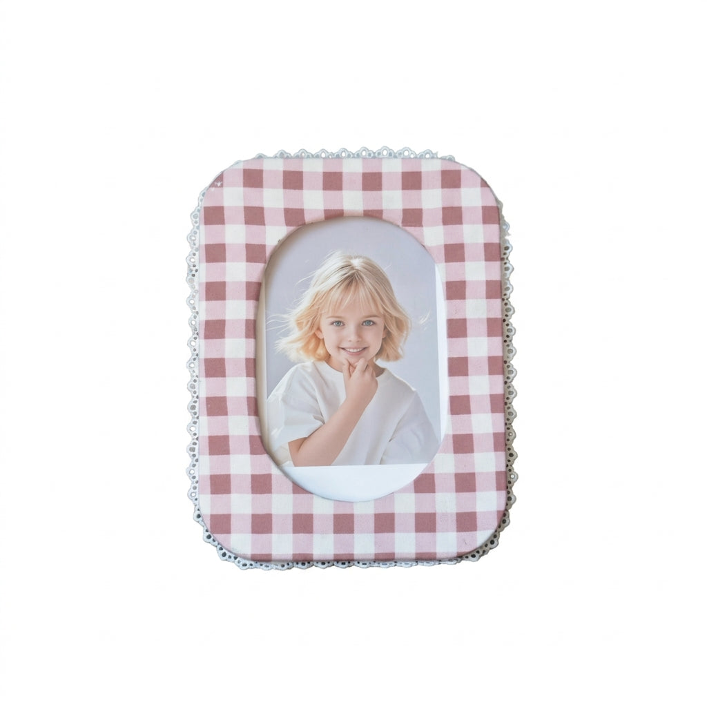 Plush Photo Frame, Abstract Style