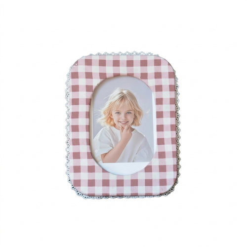 Plush Photo Frame, Abstract Style