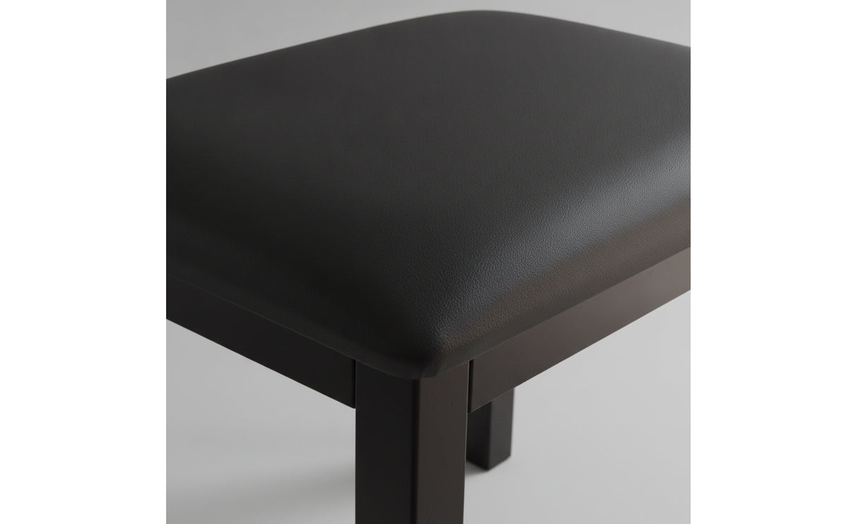 Upholstered Piano Bench Cushioned Keyboard Bench Sturdy Piano Stool Compact for Pianists