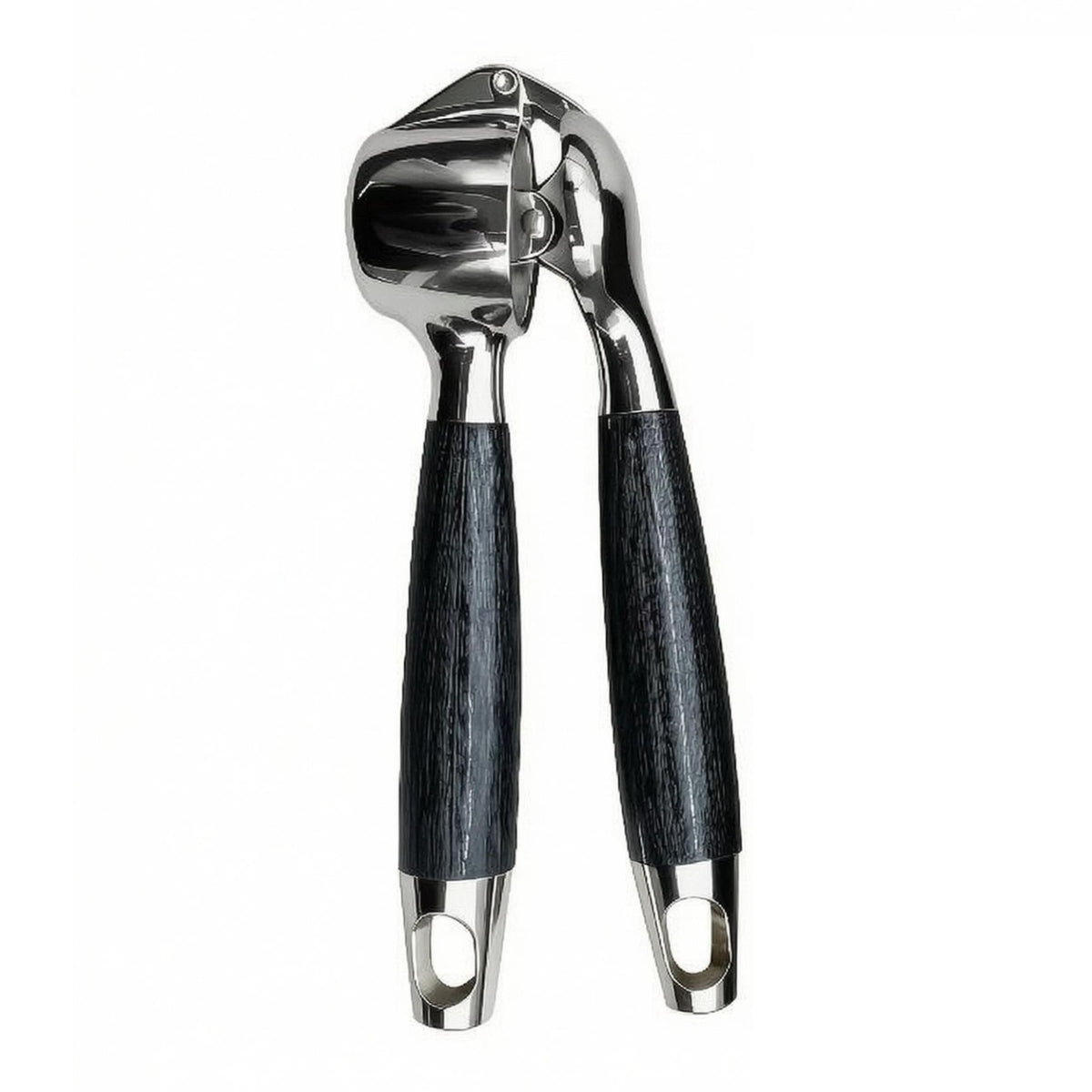 Manual Garlic Wooden Handles-Grain Handles Garlic Press Hinged Design
