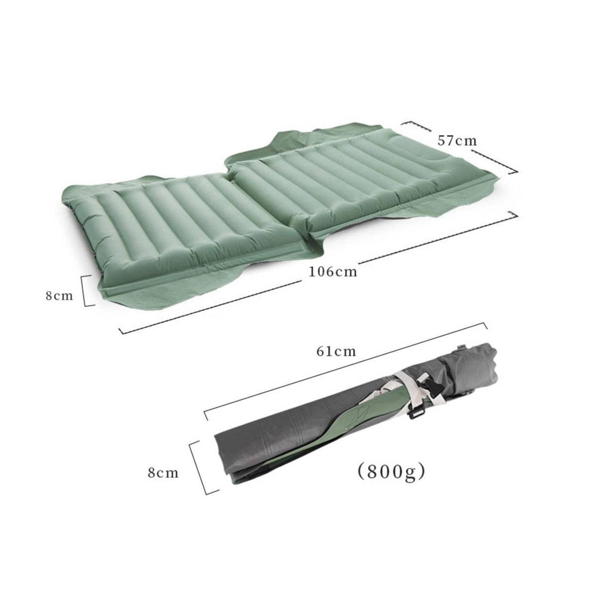 Camping Chair Mat with Backrest Lightweight Foldable Seat Pad for Picnic