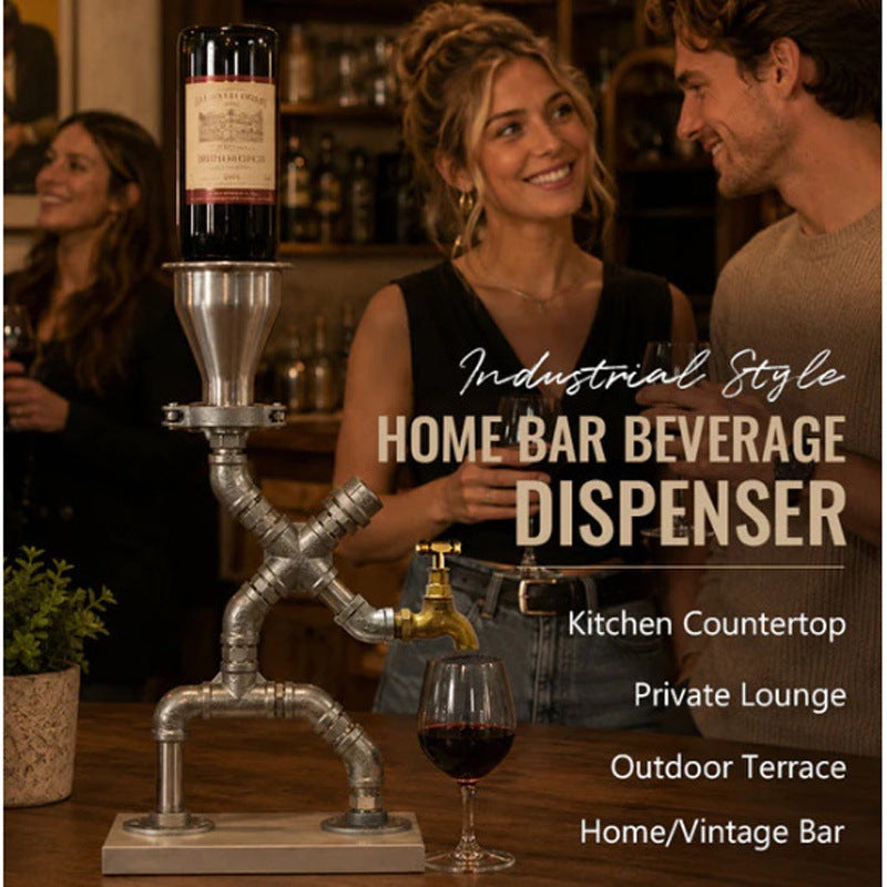 Industrial Pipe Gravity Drink Dispenser in Stainless Steel
