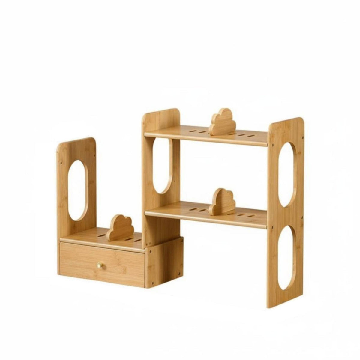Expandable Bookrack Space Saving Adjustable Desk Hutch versatile for Hobbyists