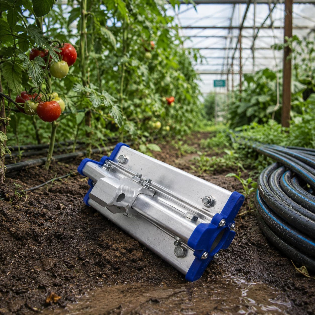 Greenhouse Climbing Device Blue End Caps Greenhouse Fixing Buckle