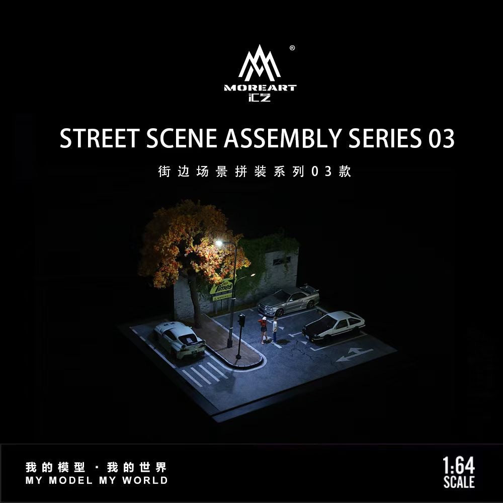 64 Scale Street Scene Light-Up Assembly Model