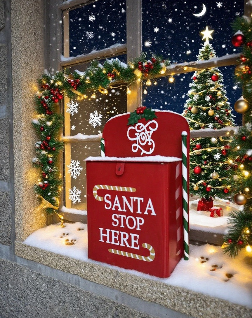 Christmas Mailbox Wall Hanging Decoration
