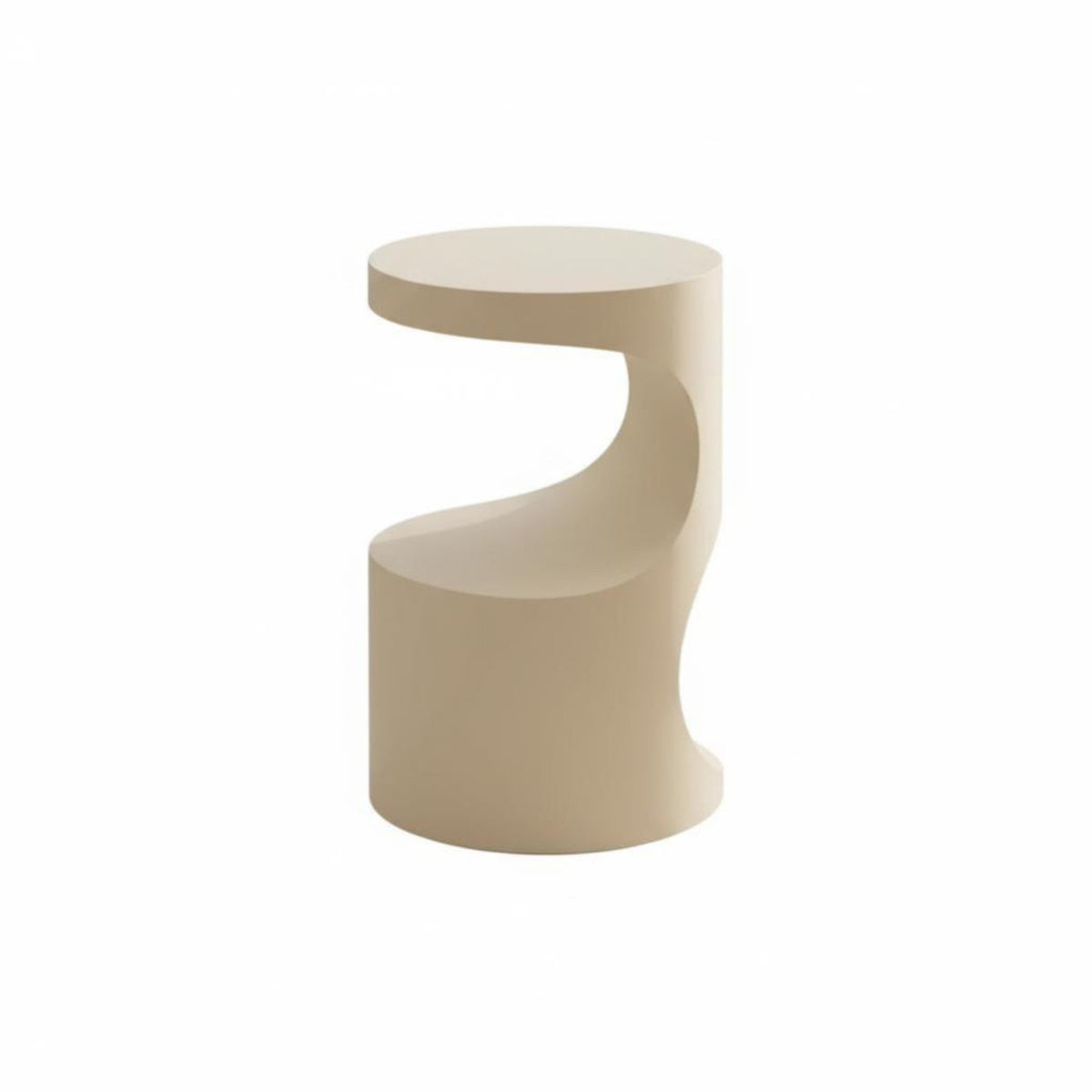 Round Pedestal Table Wabi-Sabi aesthetic Nightstand Japanese Inspired for Homeowners