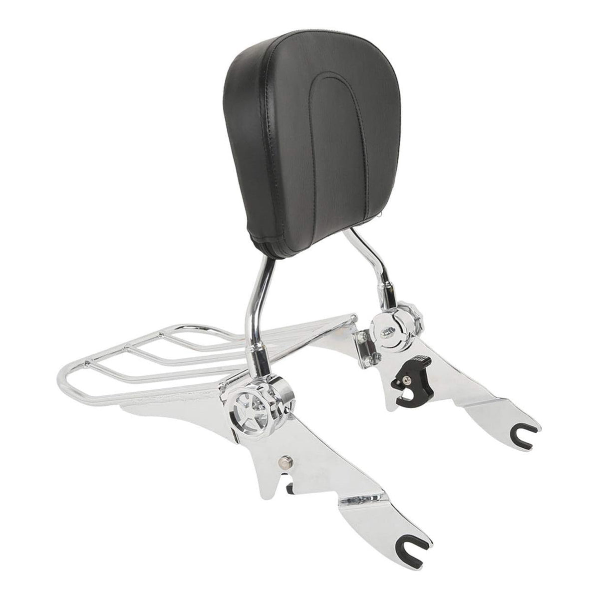 GUANTENGYU Detachable Passenger Backrest and Rear Rack for Harley Road Glide Street Glide, 09-25