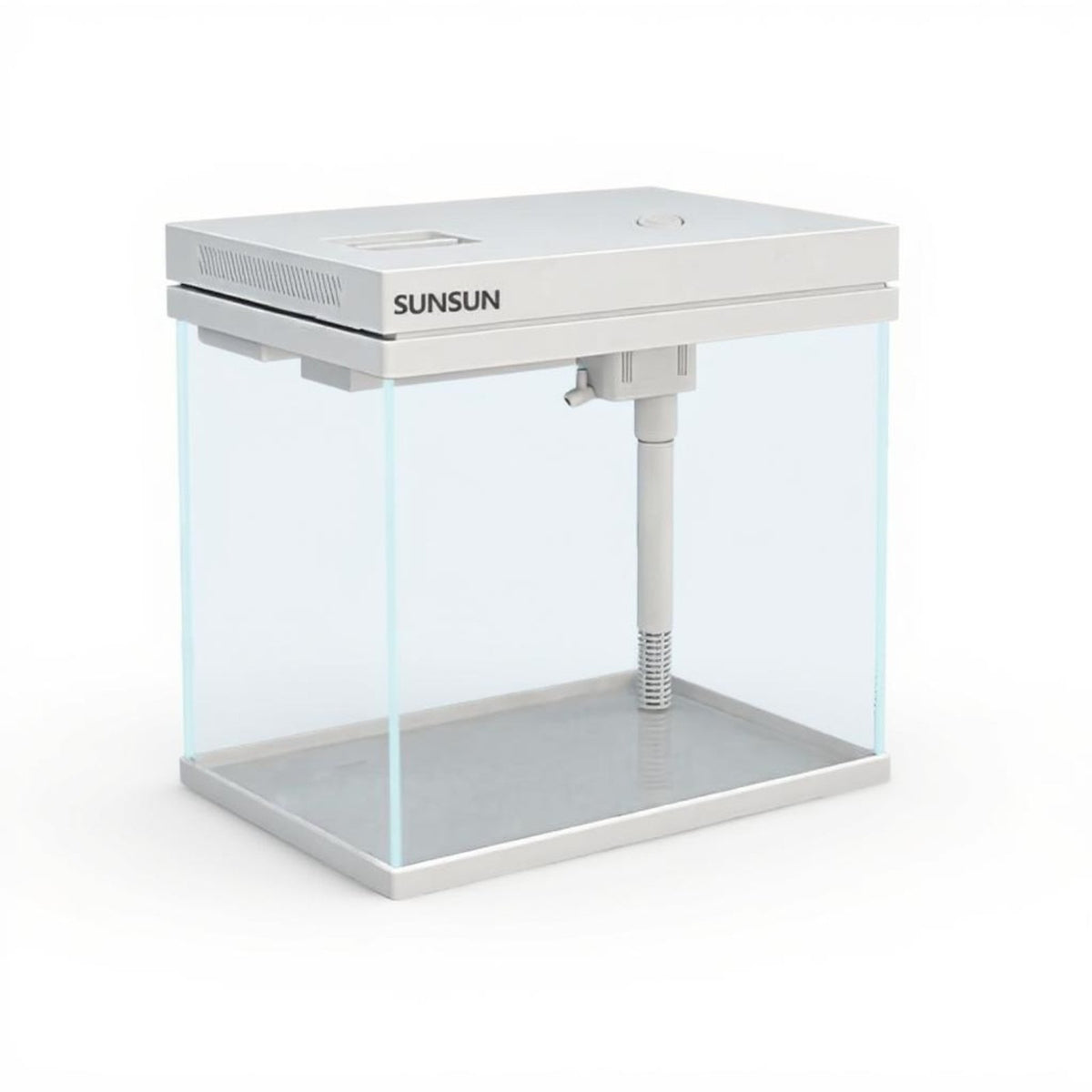 Desktop Clear Glass Aquarium with Circulating Filtration