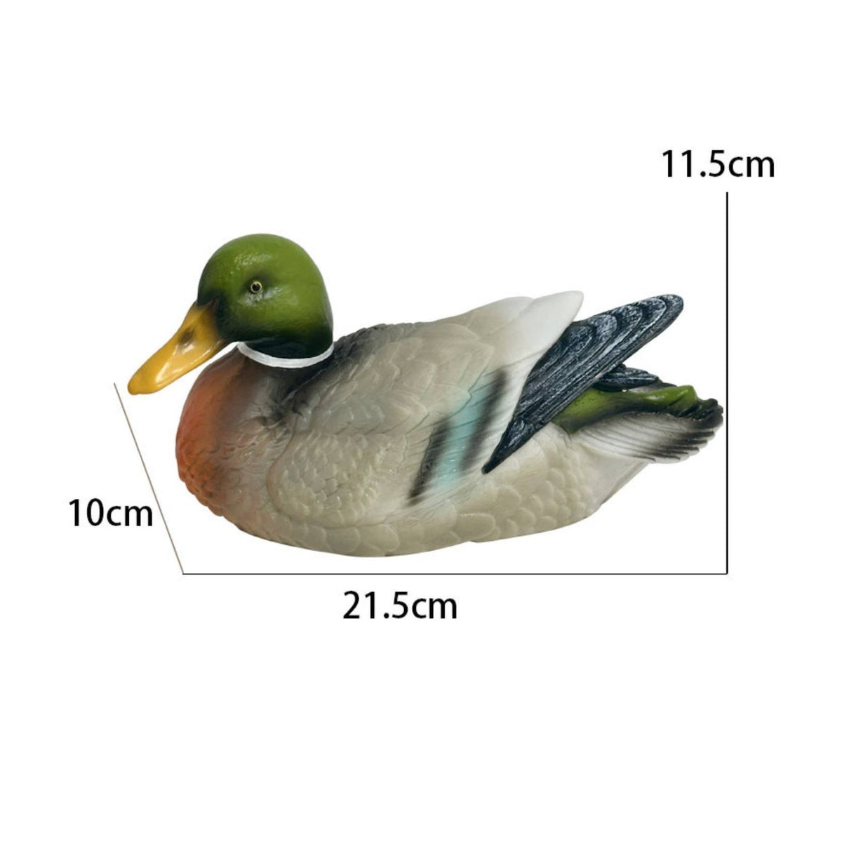 2 Pieces Floating Duck Ornament Outdoor Decoration Duck Pond Buoyant for Garden