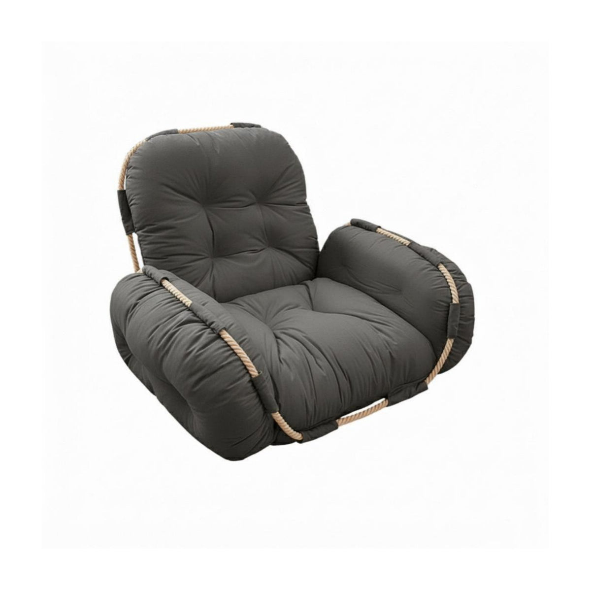 Adjustable Padded Floor Chair Fully Reclinable Adjustable Padded Recliner with Armrests Lightweight and Portable for Home Office