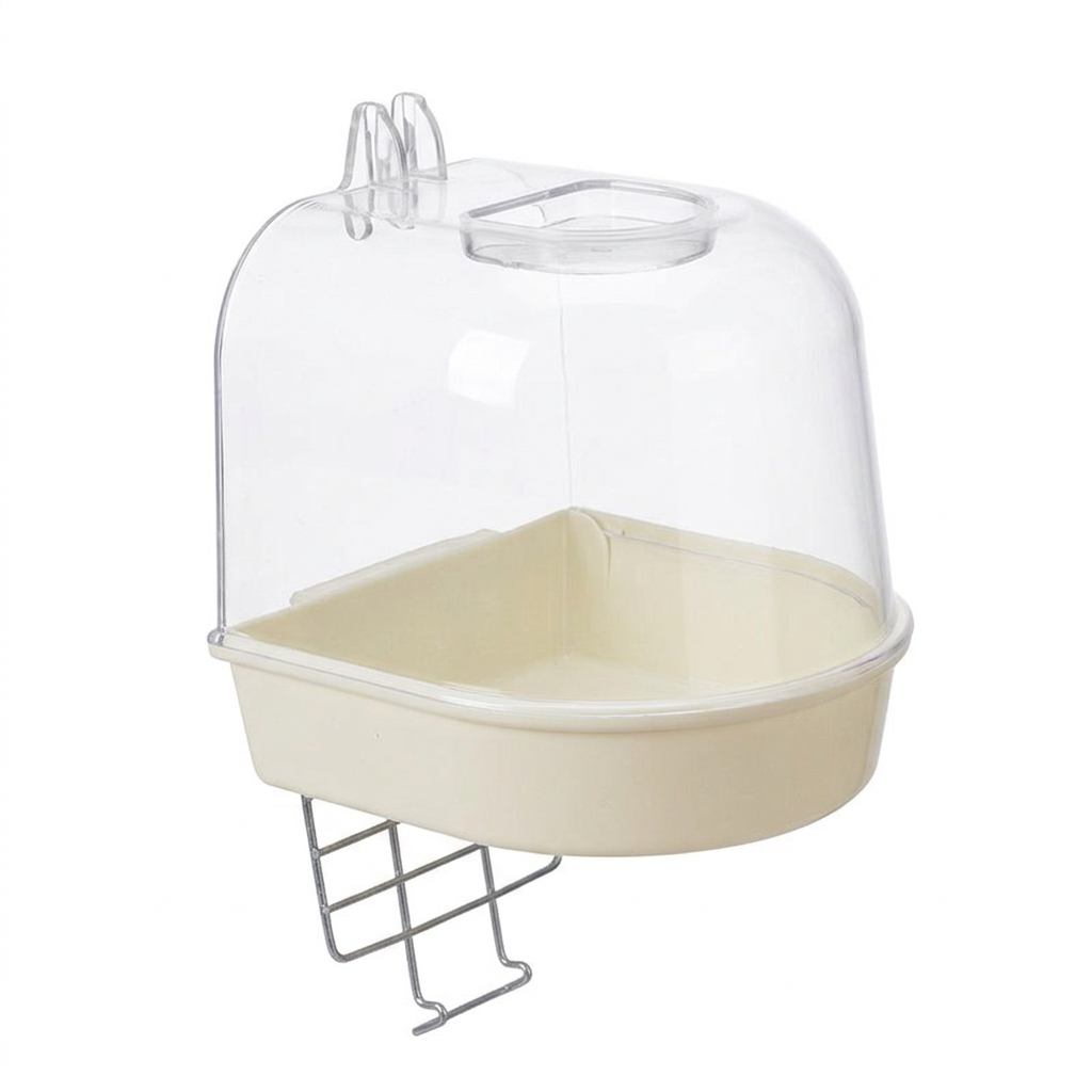 Bird Bath Tub Pet Bird Bath Box, Hanging Bathtub Bird Cage, Bath Cage for Parrot Owners, Bird Bath Cage Hooks, Bath Tub Pet B