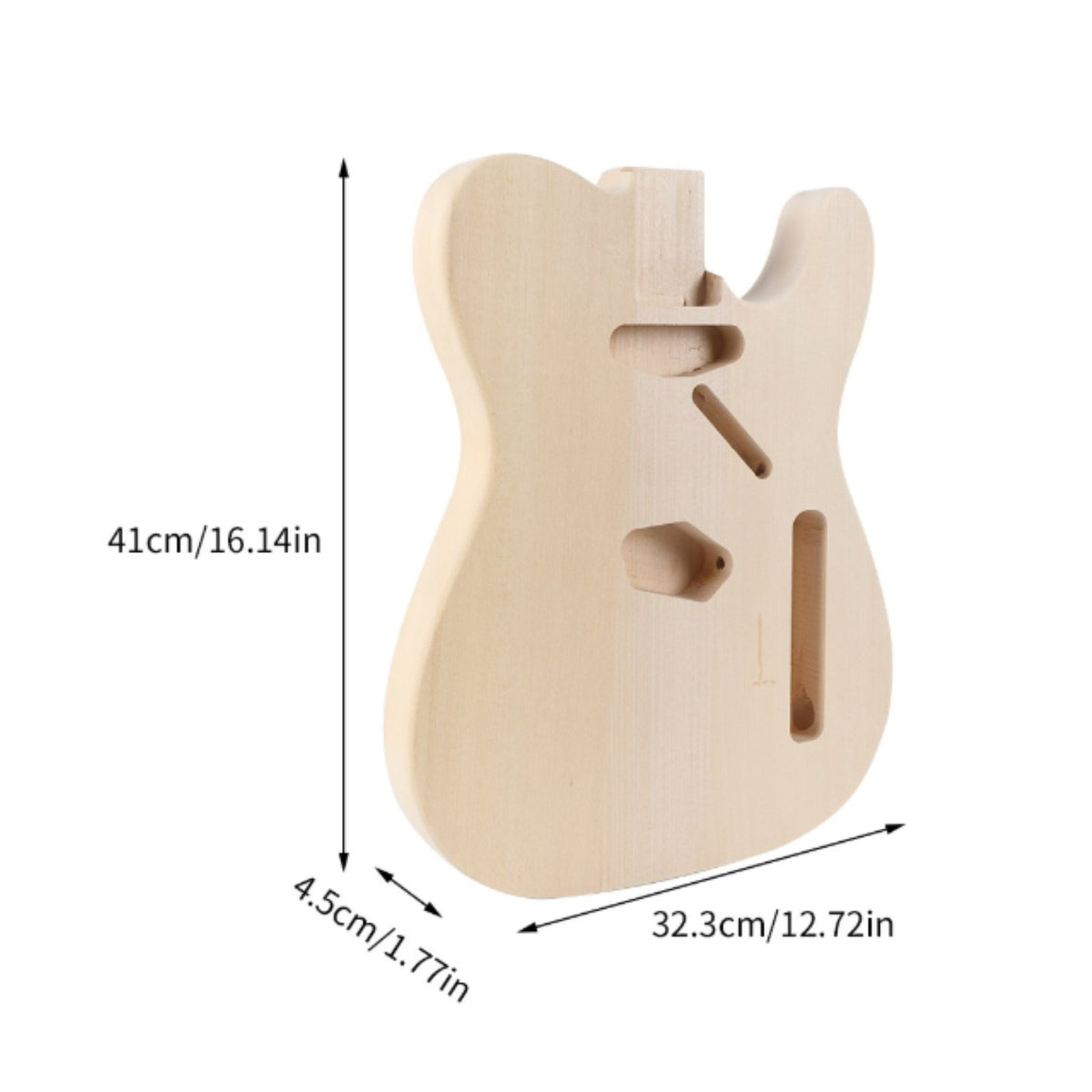 T-Style Design Guitar Kit Easy to Customize DIY Guitar Set Pre-Drilled Cavities